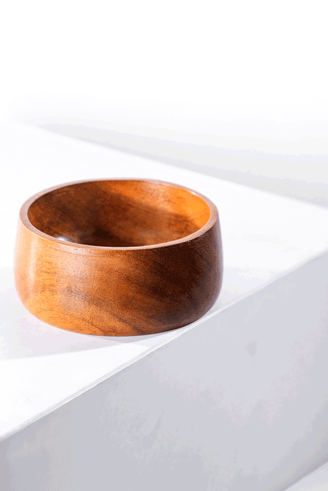 Buy Bowl - Gumbad - Small Wooden Dip Bowls (Set of 2) by Araana Home on IKIRU online store