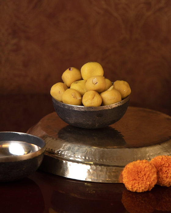 Buy Bowl - Minimal Kansa Bowl For Dining Table & Home | Golden Round Katori by Tesu on IKIRU online store