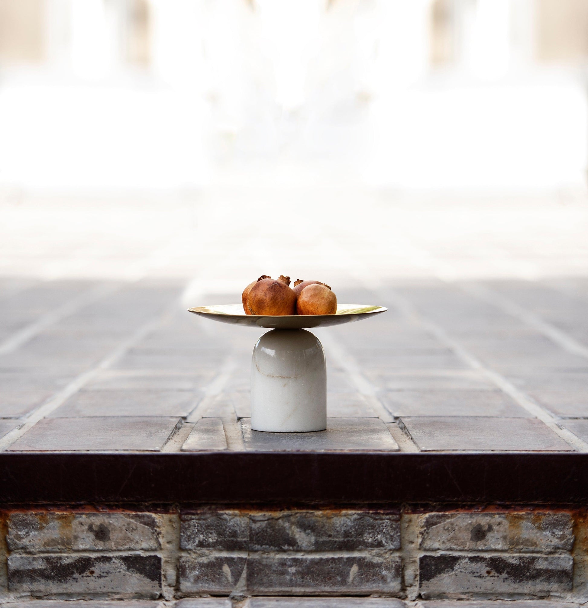 Buy Bowl Selective Edition - Morbi Marble & Brass Fruit Bowl by AKFD on IKIRU online store