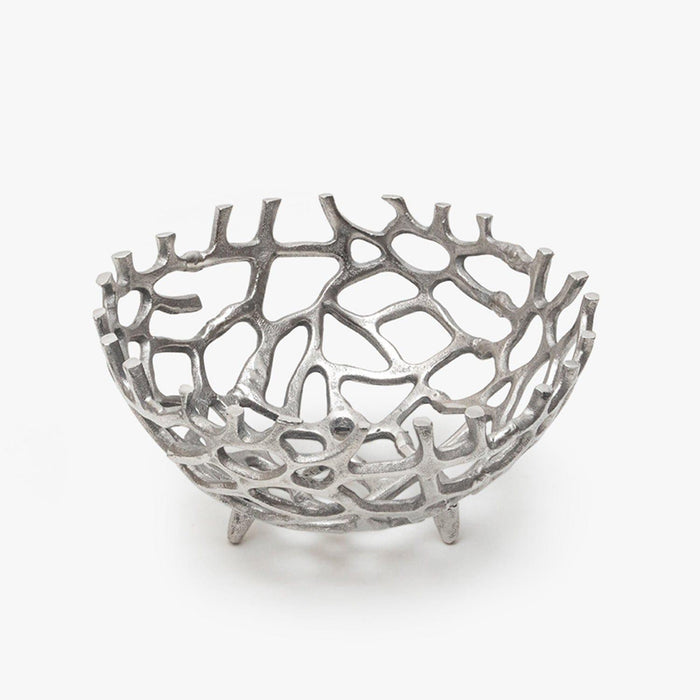 Buy Bowl - Silver Abstract Bowl For Home Decor And Kitchenware by Casa decor on IKIRU online store