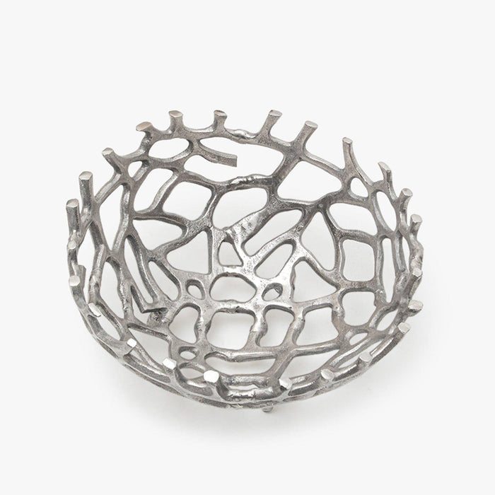 Buy Bowl - Silver Abstract Bowl For Home Decor And Kitchenware by Casa decor on IKIRU online store