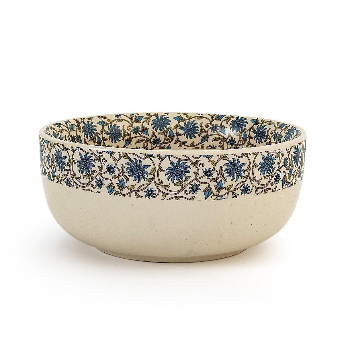 Buy Bowls & Katori - Asul Decorative Floral Printed Serving Bowl For Kitchen & Table | Ceramic Gifting Serveware by Home4U on IKIRU online store