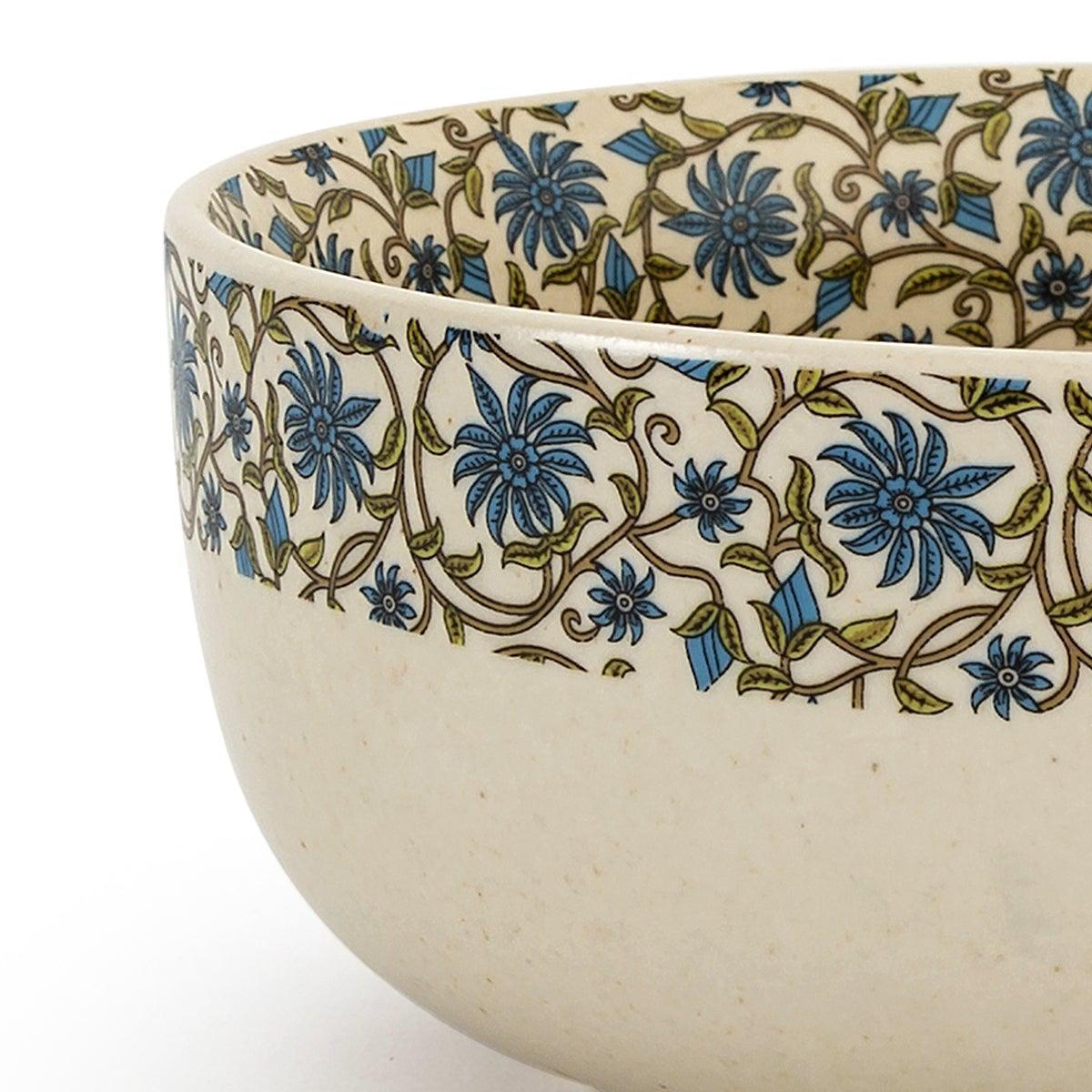 Buy Bowls & Katori - Asul Decorative Floral Printed Serving Bowl For Kitchen & Table | Ceramic Gifting Serveware by Home4U on IKIRU online store