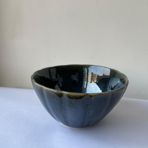 Buy Bowls & Katori - Deep Green Serving Bowl | Decorative Multipurpose Pot by Ceramic Kitchen on IKIRU online store