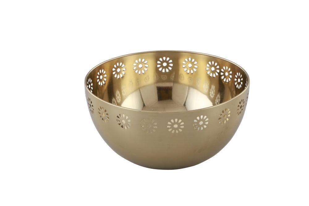 Buy Bowls & Katori - Gold Finish Stainless Steel Fez Decorative Bowl For Kitchenware & Serveware by Manor House on IKIRU online store