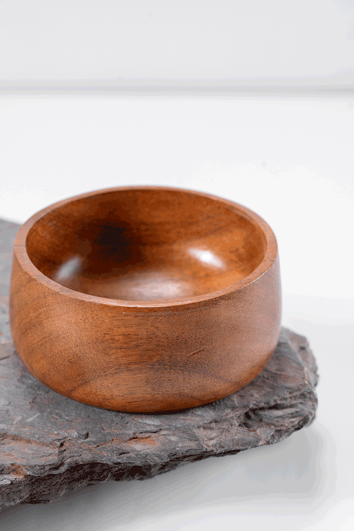 Buy Bowls & Katori - Gumbad Small Acacia Wooden Dip Bowls Set of 2 For Serveware And Kitchenware by Araana Home on IKIRU online store