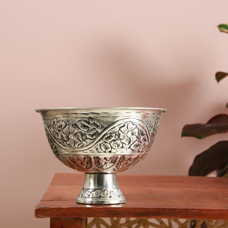 Buy Bowls & Katori - Silver Decorative Bowl For Home & Table Decoration | Gifting Decor Piece by Manor House on IKIRU online store