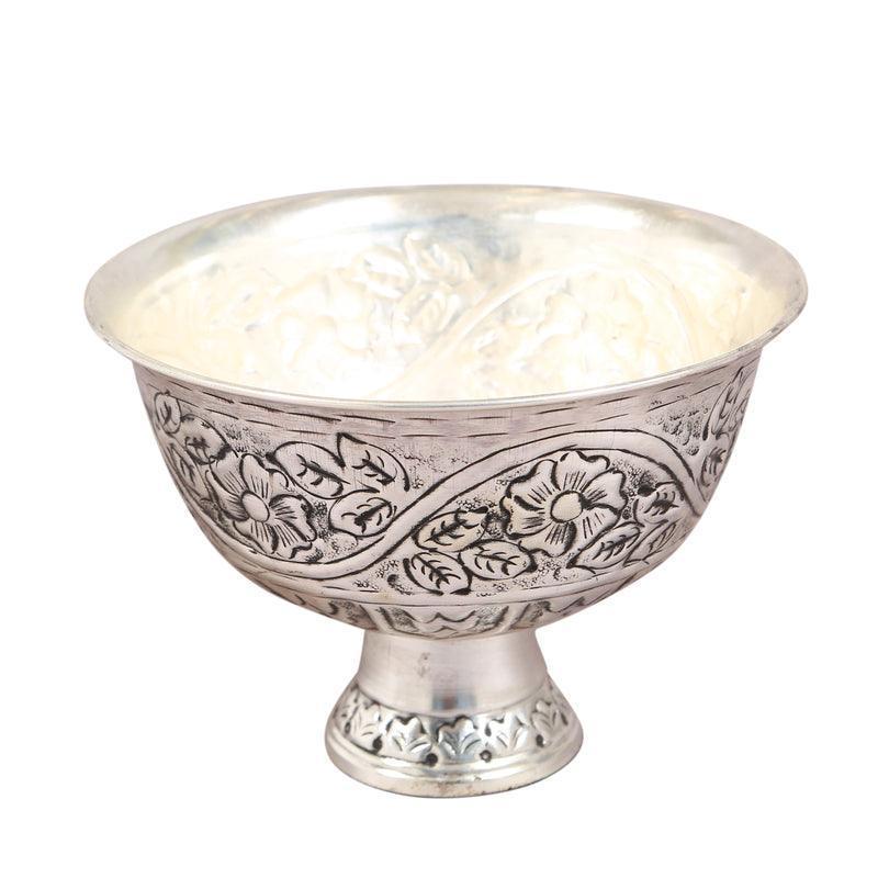 Buy Bowls & Katori - Silver Decorative Bowl For Home & Table Decoration | Gifting Decor Piece by Manor House on IKIRU online store