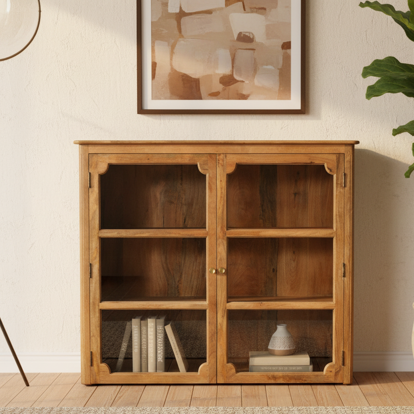 Carter Glass Cabinet | Storage Table For Home Decor