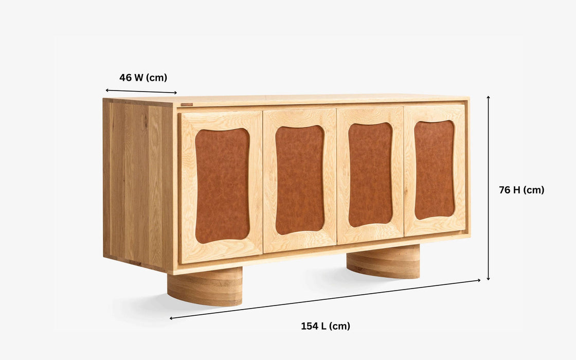 Buy Cabinets & Sideboard - Luna Side Board | Wooden Storage Cabinet Table by Orange Tree on IKIRU online store