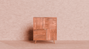 Buy Cabinets & Sideboard - Slat 4 Door Cabinet | Sofa Side Table For Home Decor by Artisan Manor on IKIRU online store