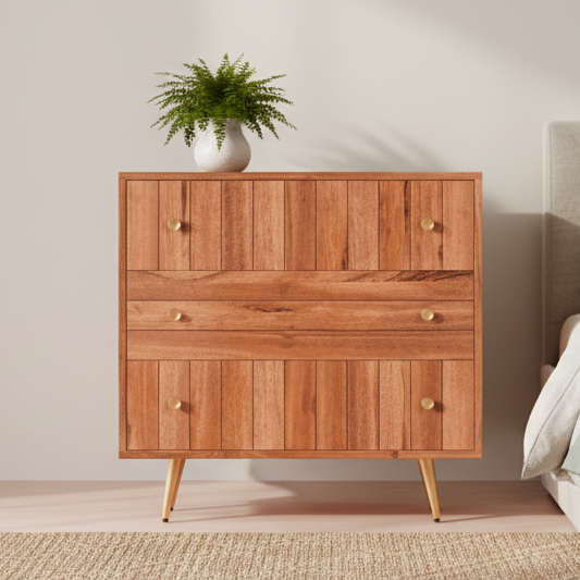Slat Drawer Dresser | Wooden Cabinets & Sideboards