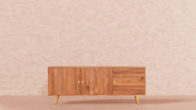 Buy Cabinets & Sideboard - Slat Sideboard For Living Room | TV Cabinet by Artisan Manor on IKIRU online store
