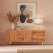 Slat Sideboard For Living Room | TV Cabinet