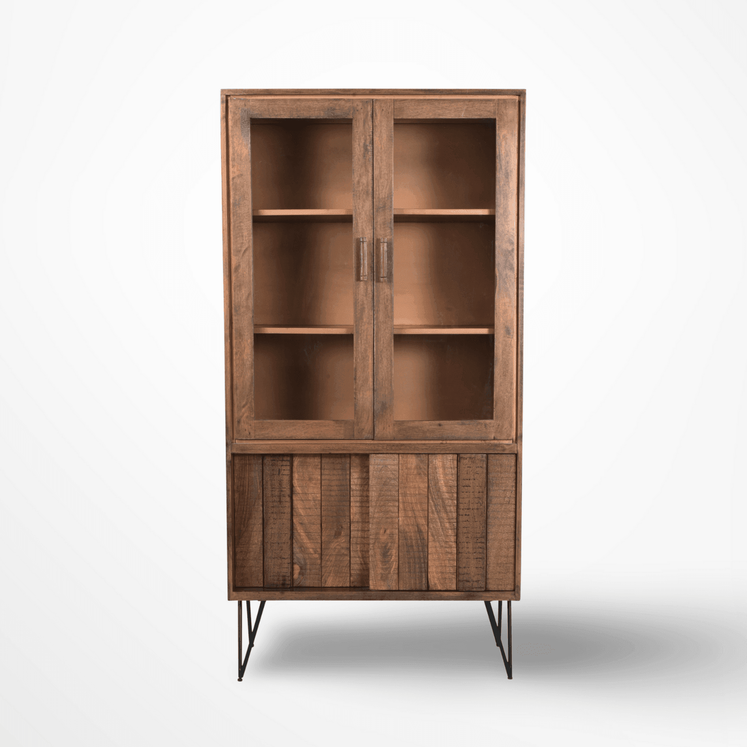 Buy Cabinets & Sideboard - Urban Retreat Solid Mango Wood Tall Display Cabinet by Deeke Collection on IKIRU online store