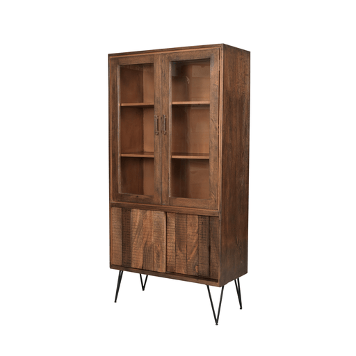 Buy Cabinets & Sideboard - Urban Retreat Solid Mango Wood Tall Display Cabinet by Deeke Collection on IKIRU online store