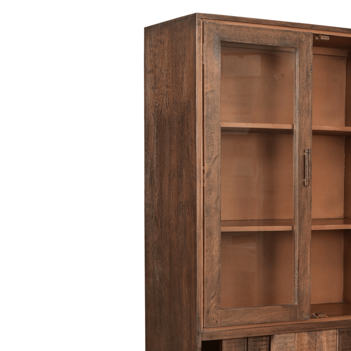 Buy Cabinets & Sideboard - Urban Retreat Solid Mango Wood Tall Display Cabinet by Deeke Collection on IKIRU online store