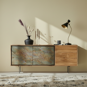 Wooden Sideboard With Drawers | Storage Cabinet For Living Room