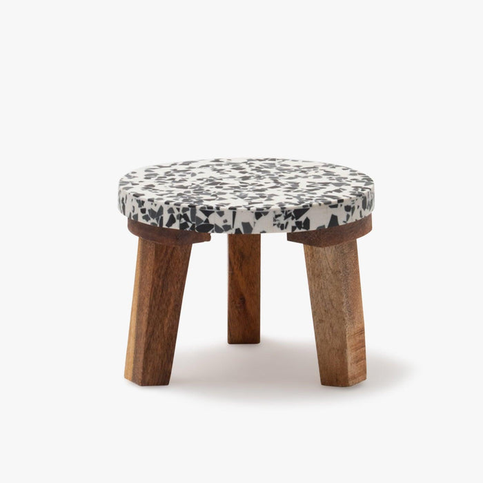 Buy Cake stand - Black And White Wooden Speckled Kawaai Cake Stand For Home & Kitchen by Casa decor on IKIRU online store