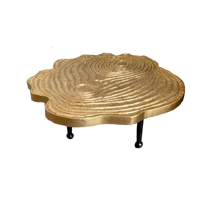 Buy Cake stand - Golden & Black Aluminium Cake Stand | Serving Platter For Kitchen And Home by House of Trendz on IKIRU online store