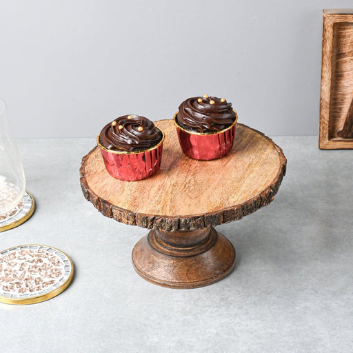 Buy Cake stand - Wooden Brown Decorative Cake Stand For Home And Kitchen by Casa decor on IKIRU online store