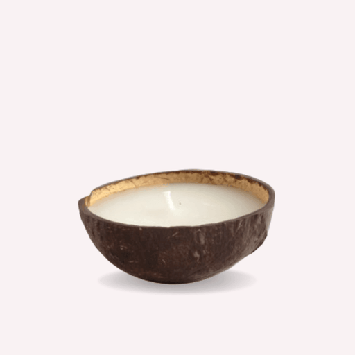 Buy Candle - Coconut Shell Soy And Coconut Wax Candle by Atisa on IKIRU online store