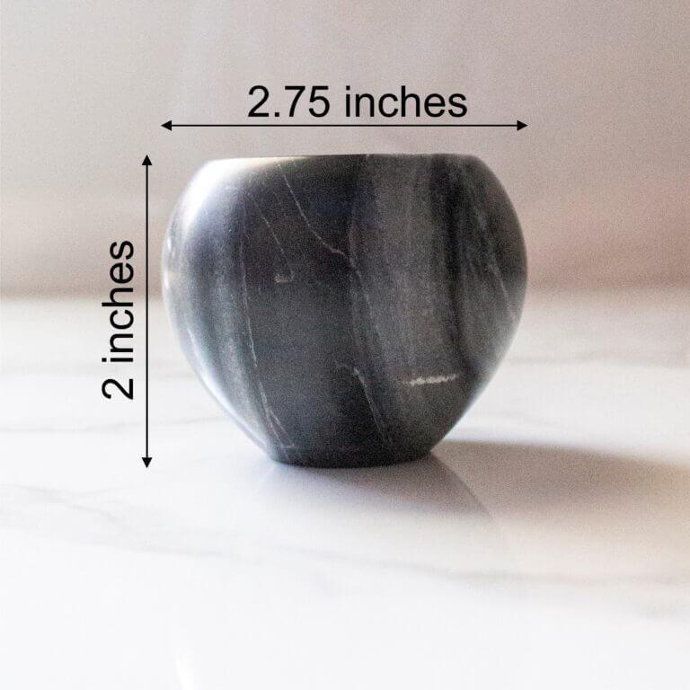 Buy Candle - Elongated Concave Grey Tealight Holder | Decorative Marble Candle Stand For Home & Table Decor by Byora Homes on IKIRU online store
