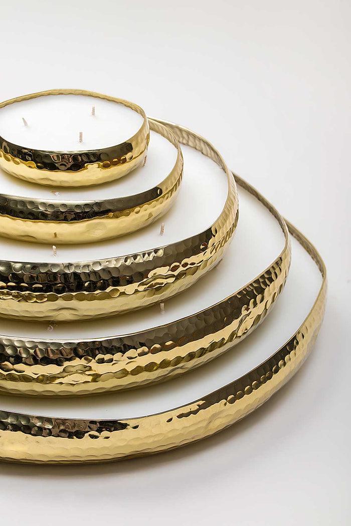 Buy Candle - Gold Plated Damask Rose Infinity Tray Scented Candle For Home Decor by Doft Candles on IKIRU online store