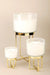 Buy Candle - Gold Plated Tuberose & Orchid Footed Scented Candle Set Of 3 For Decor by Doft Candles on IKIRU online store