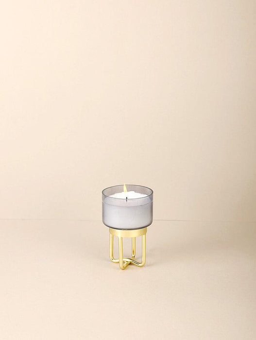 Buy Candle - Gold Plated Tuberose & Orchid Footed Scented Candle Set Of 3 For Decor by Doft Candles on IKIRU online store