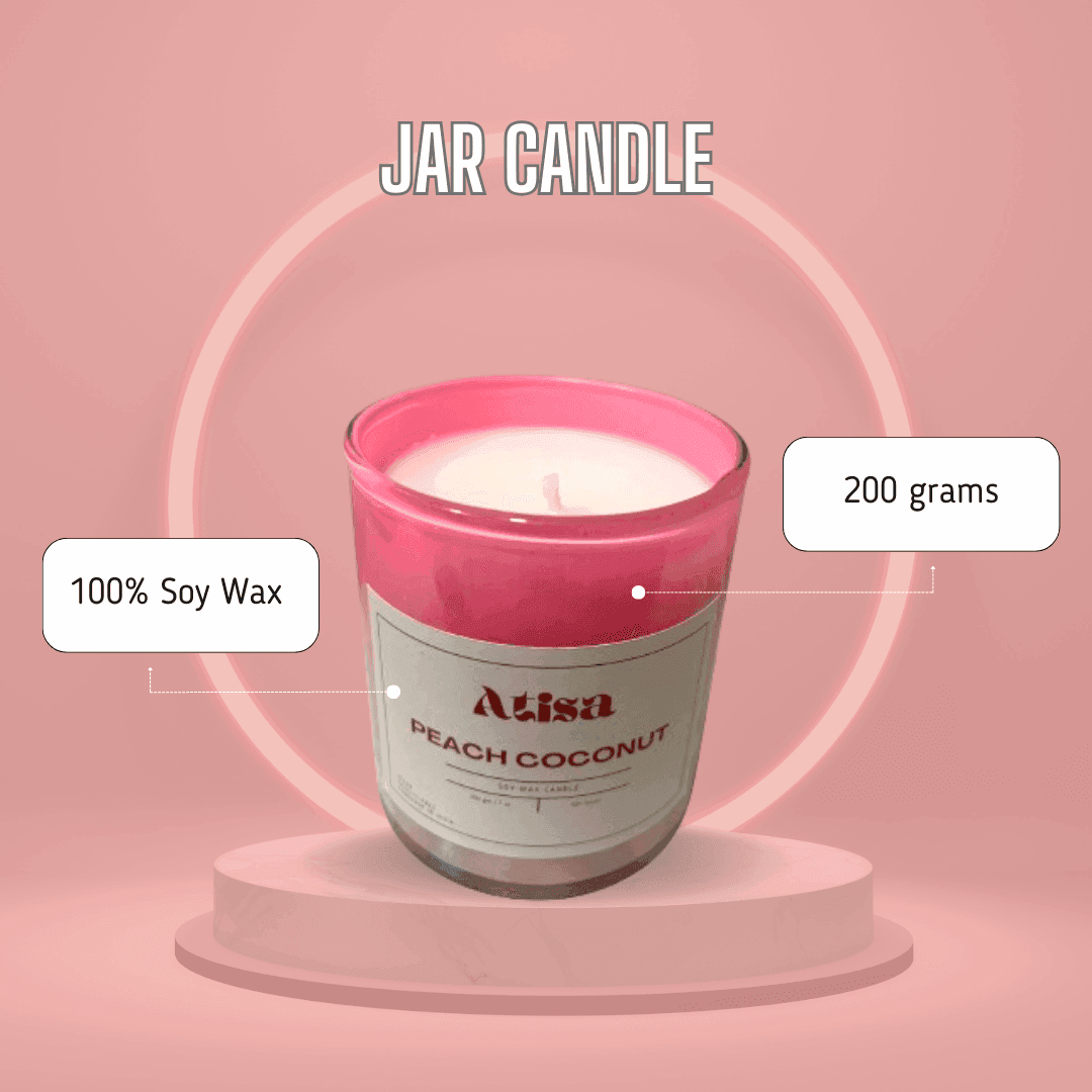 Buy Candle - Holographic Jar Luxe Soy Creme Wax Candle by Atisa on IKIRU online store
