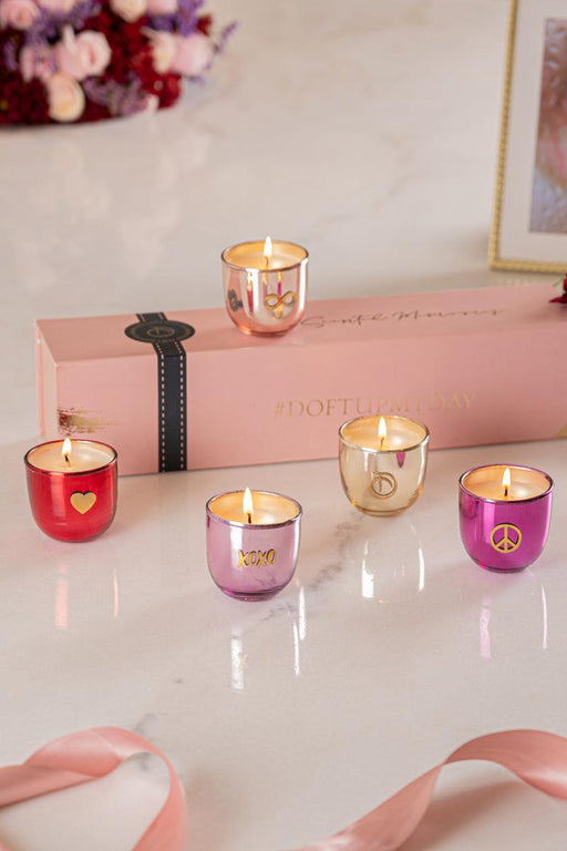 Buy Candle - Multicolored Scented Candles | 5 Shades Of Love For Table & Home Decor by Doft Candles on IKIRU online store