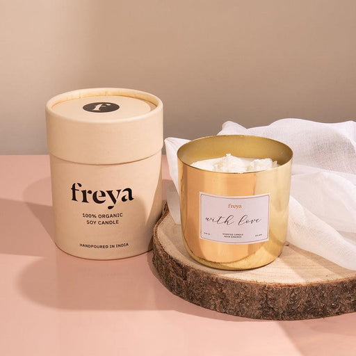 Buy Candle - Noir Essence Metal 3-Wick Candle by Freya Home on IKIRU online store