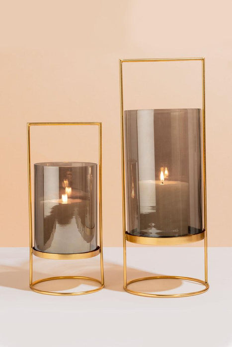 Buy Candle - Palatial Patchouli Lantern Lustre Glass Candle Scented Holders Candles For Decor by Doft Candles on IKIRU online store