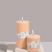 Buy Candle - Pink Lustre Tall Pillar Candles For Festive & Home Decoration by Doft Candles on IKIRU online store