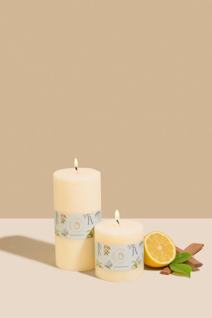 Buy Candle - Pink Lustre Tall Pillar Candles For Festive & Home Decoration by Doft Candles on IKIRU online store