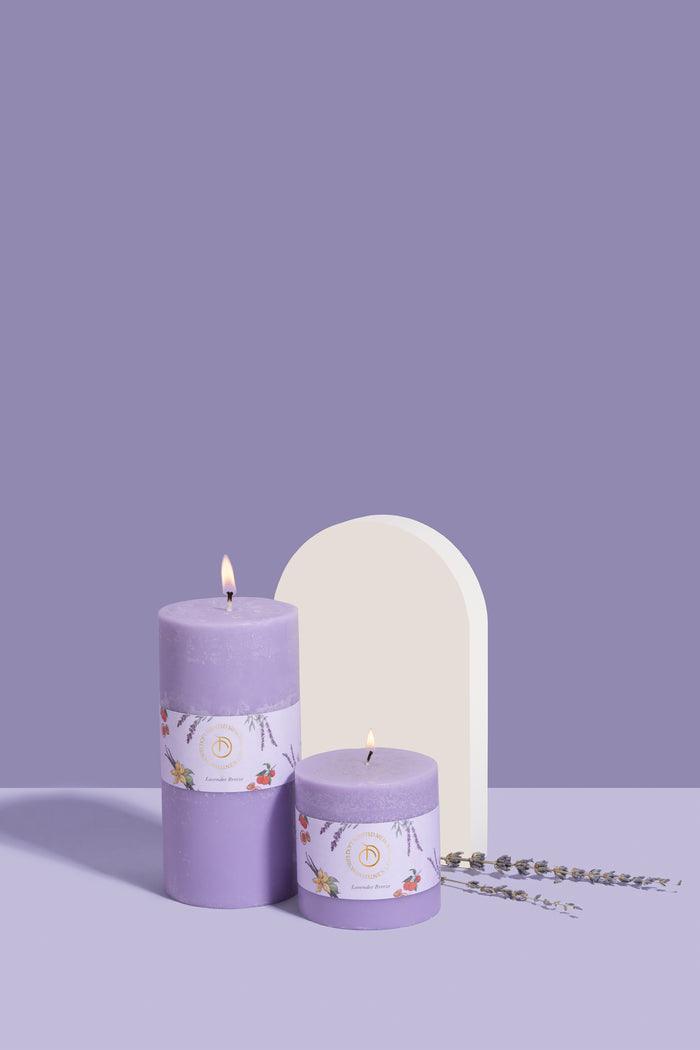 Buy Candle - Pink Lustre Tall Pillar Candles For Festive & Home Decoration by Doft Candles on IKIRU online store