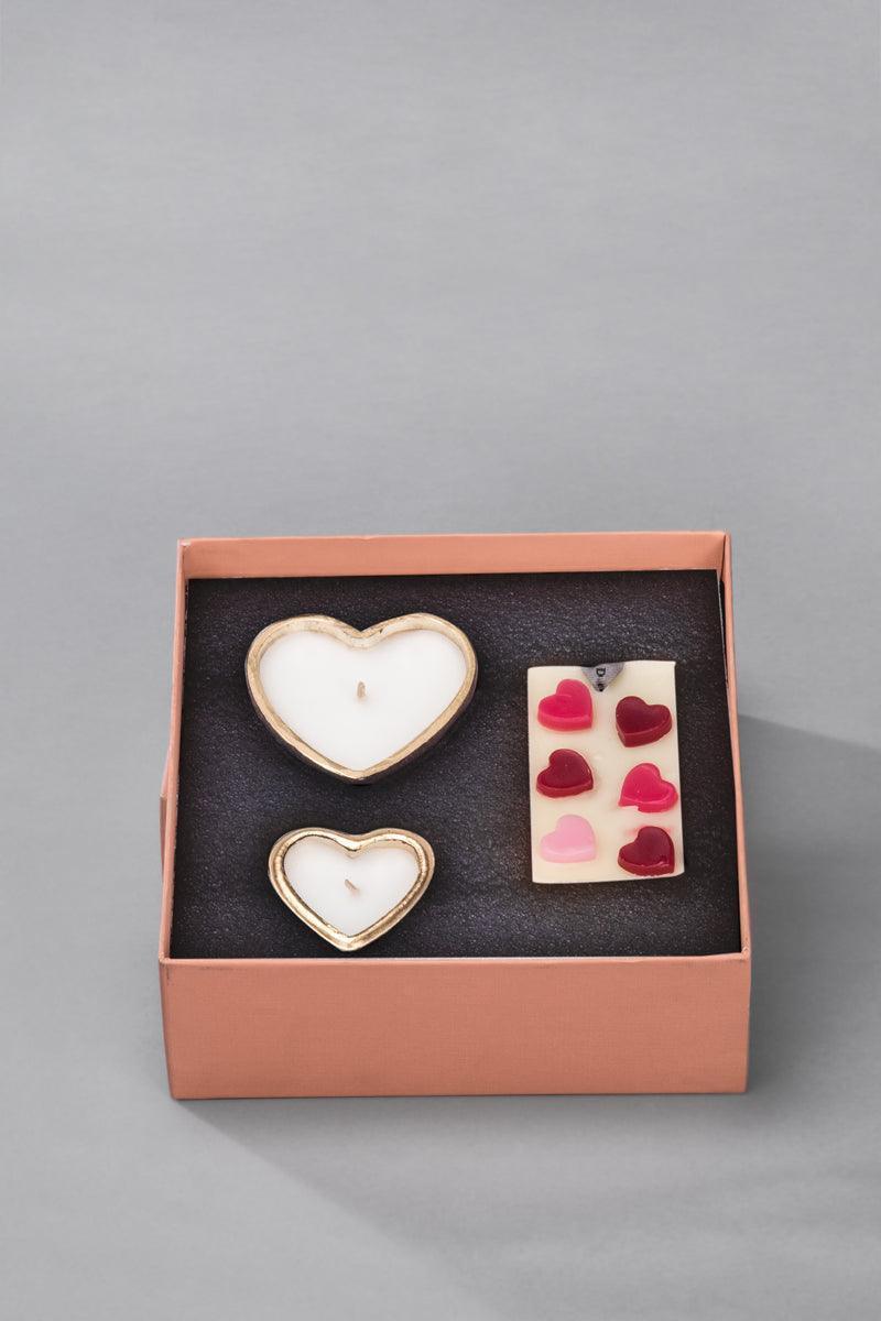Buy Candle - Red Peony and Blush Mini Sweetheart Trio Scented Candles Set For Table & Home Decor by Doft Candles on IKIRU online store