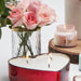 Buy Candle - Red Peony and Blush Sweetheart Scented Candles Set of 2 For Home & Table by Doft Candles on IKIRU online store