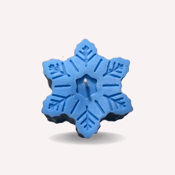 Buy Candle - Snowflake Soy Wax Candle for Table Decor | Decorative Beeswax Lights by Atisa on IKIRU online store