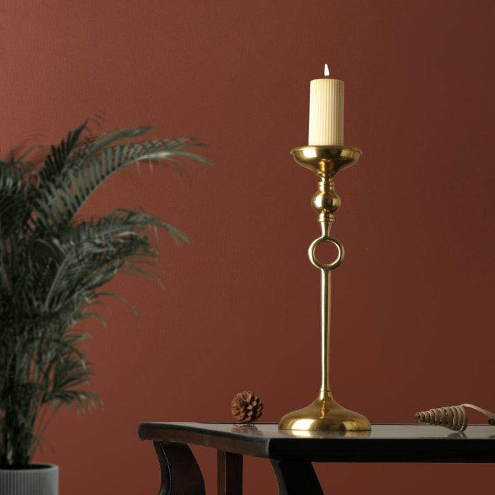 Buy Candle Stand - Ajna Pillar Holder | Candlestick Holder Stand For Home Decor by De Maison Decor on IKIRU online store
