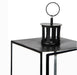 Buy Candle Stand - Black Rectangle Candle Lantern For Home Decor Iron & Glass by House of Sajja on IKIRU online store