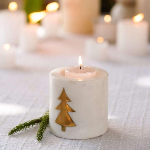 Buy Candle Stand - Christmas Tree Table Top Candle Holder by Kaksh Studio on IKIRU online store