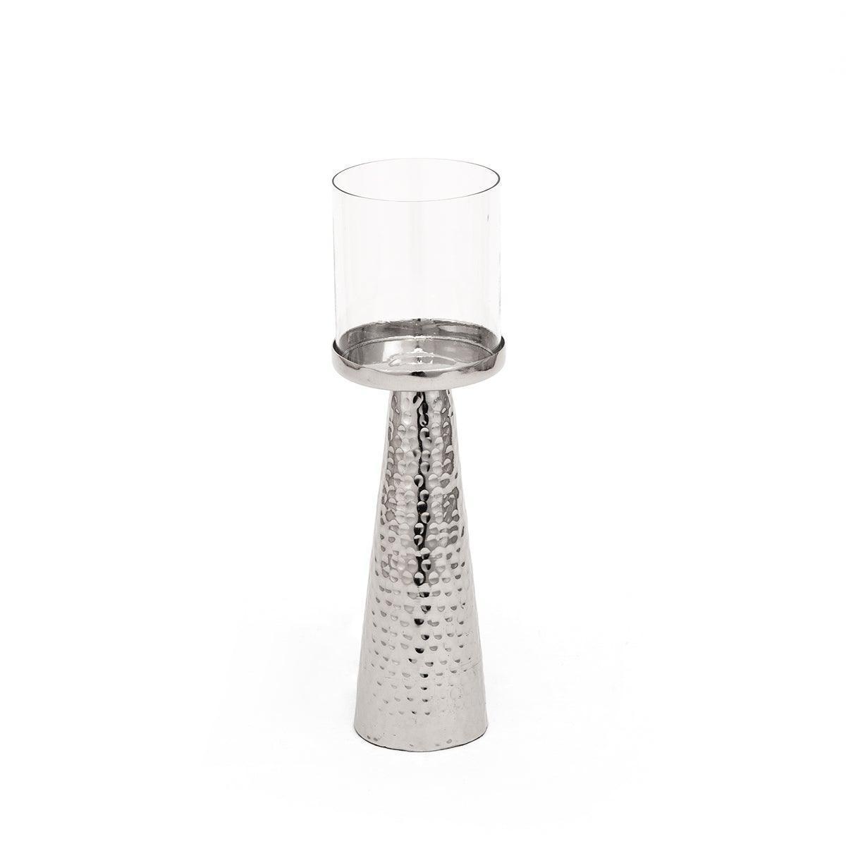 Buy Candle Stand - Decorative Hammered Taper Glass Candle Holder | Tea Light Stand For Tabletop & Home by Home4U on IKIRU online store