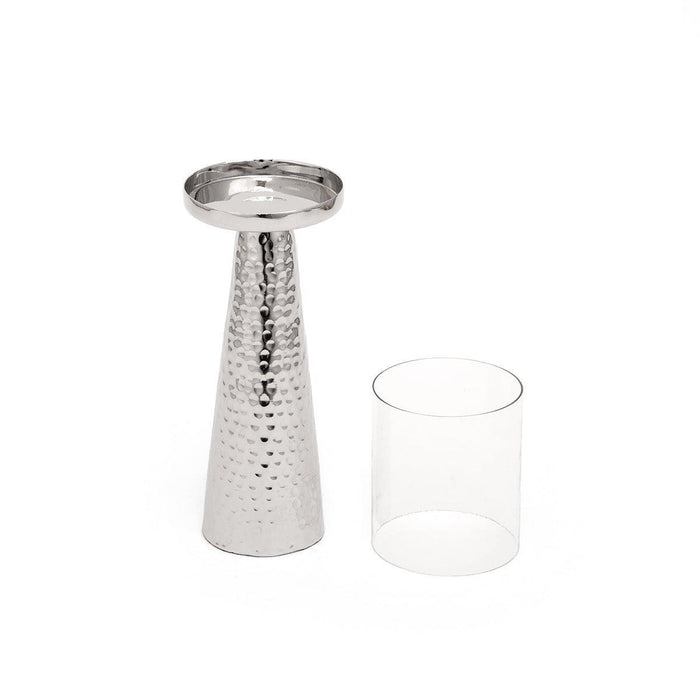 Buy Candle Stand - Decorative Hammered Taper Glass Candle Holder | Tea Light Stand For Tabletop & Home by Home4U on IKIRU online store