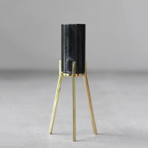 Buy Candle Stand - Fyre 2.0 | Black Marble Candlestick Holder | Stand For Candle by Rayden on IKIRU online store