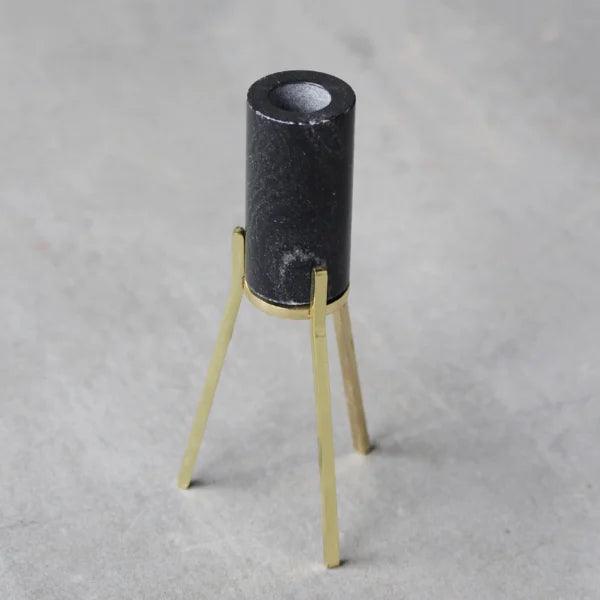 Buy Candle Stand - Fyre 2.0 | Black Marble Candlestick Holder | Stand For Candle by Rayden on IKIRU online store