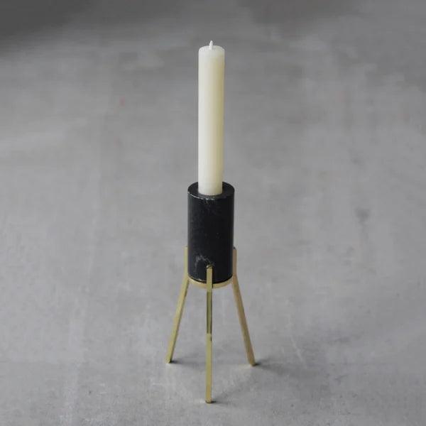 Buy Candle Stand - Fyre 2.0 | Black Marble Candlestick Holder | Stand For Candle by Rayden on IKIRU online store