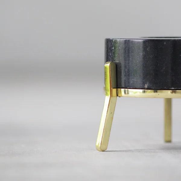 Buy Candle Stand - Fyre 2.0 | Brass and Marble Candle Holder | Tea Light Holders by Rayden on IKIRU online store