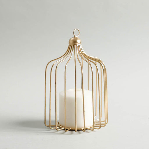 Buy Candle Stand - Gold Iron Bird Cage Candle Holder | Tea Light Stand For Home & Table Decor by Home4U on IKIRU online store